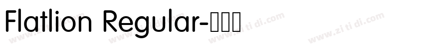 Flatlion Regular字体转换